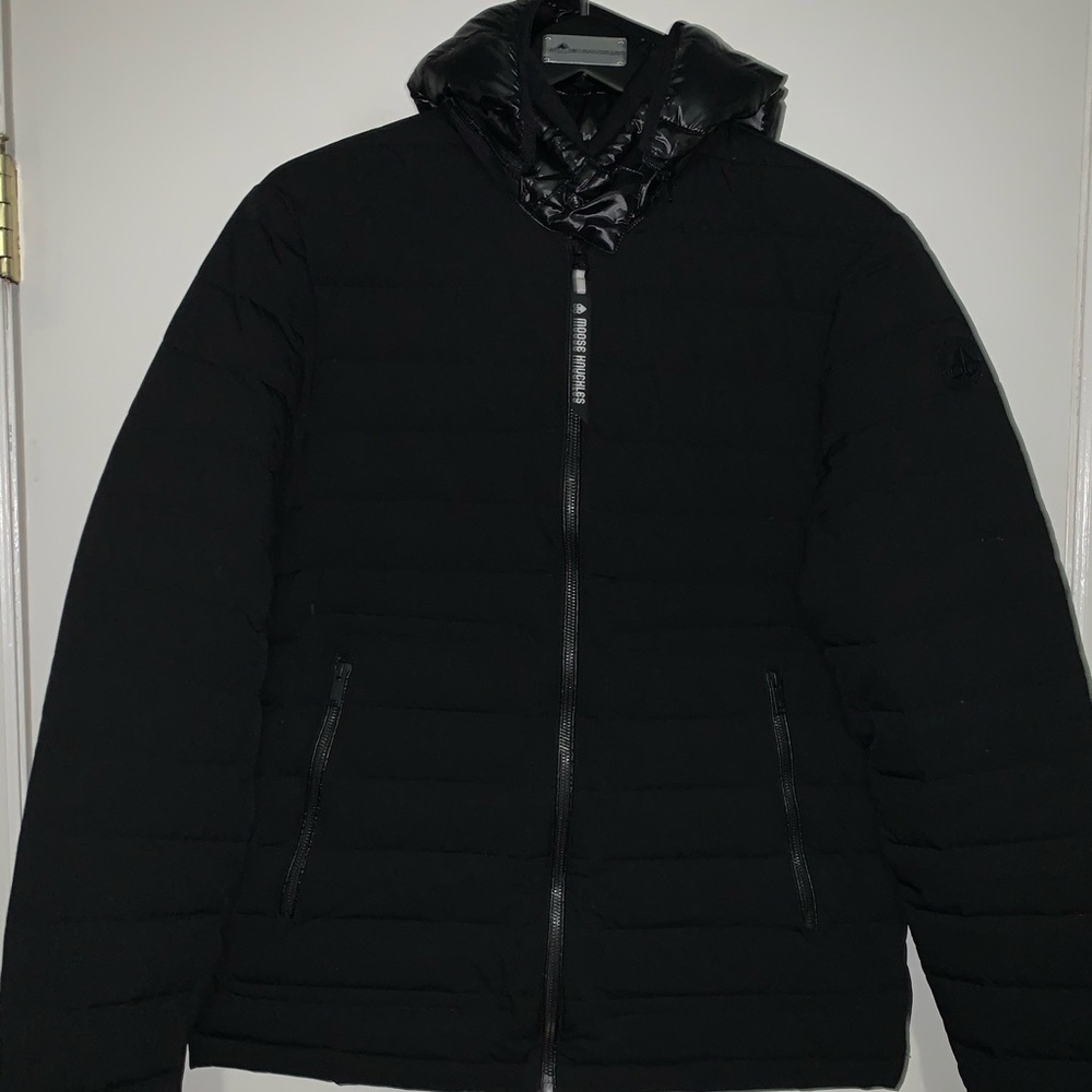 Moose Knuckles Black Rock Down Jacket